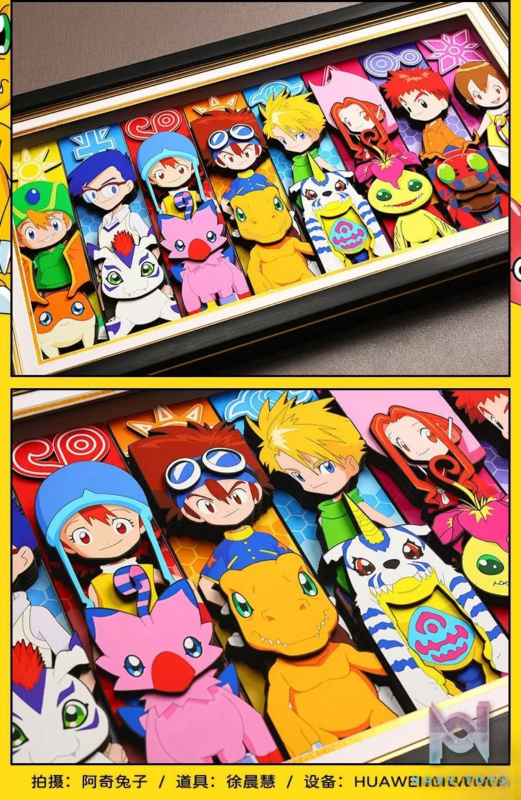 Yu Zhi Jiang Studio – Digimon Multiple Characters Series #3 3D Decorative Painting Digimon