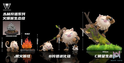 Wonder Studio – Primeape Evolution Group Pokémon