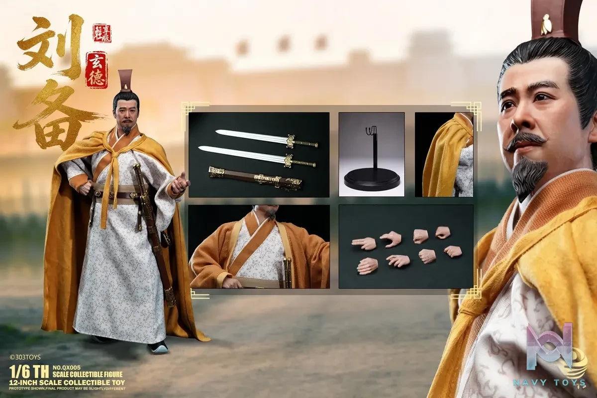 303TOYS – 1/6 Action Figure Guan Yu X Zhang Fei X Liu Bei X Zhuge Liang NO.QX003 QX004 QX005 QX006 QX007 (Light Version) (Licensed)