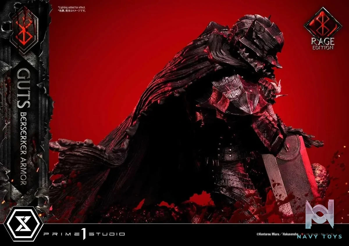 Ultimate Premium Masterline Berserk Guts, Berserker Armor Rage Edition UPMBR-18 UPMBR-18DX(Licensed) - Prime 1 Studio resin statue Navy Toys anime figure