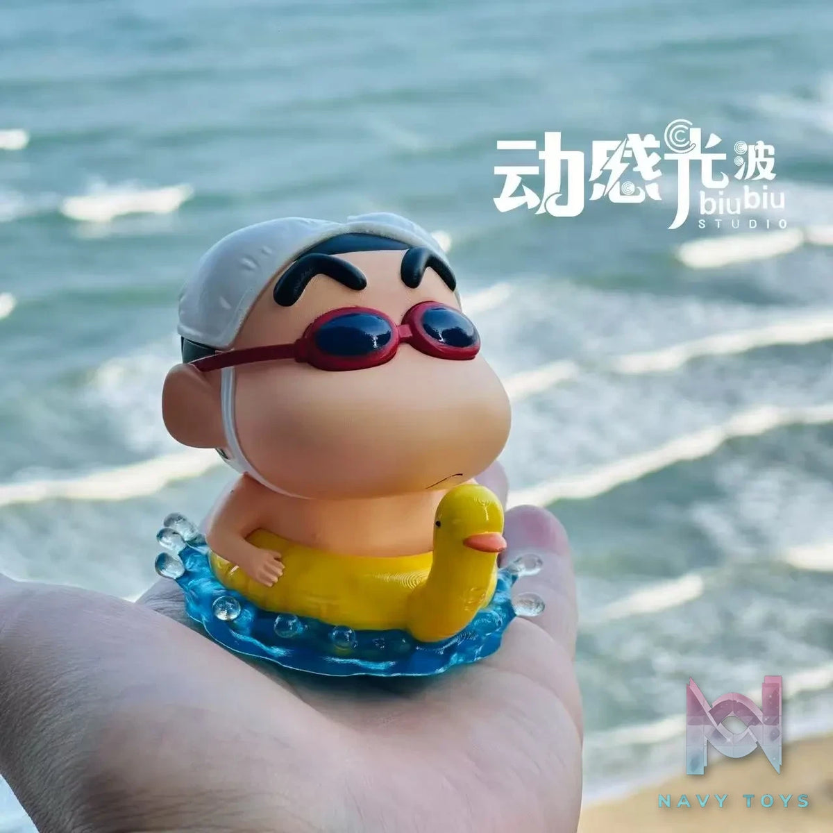 Biubiu Studio – Crayon Shin-chan Fridge Magnet Series 01 Swimming Ring Shinnosuke