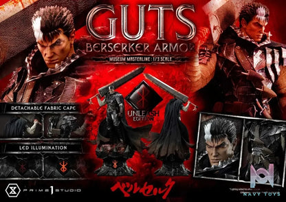 Armor Unleash Edition MMBR-02 MMBR-02DX MMBR-02DXS (Licensed) - Museum Masterline Berserk Guts Berserker - Prime 1 Studio resin statue Navy Toys anime figure