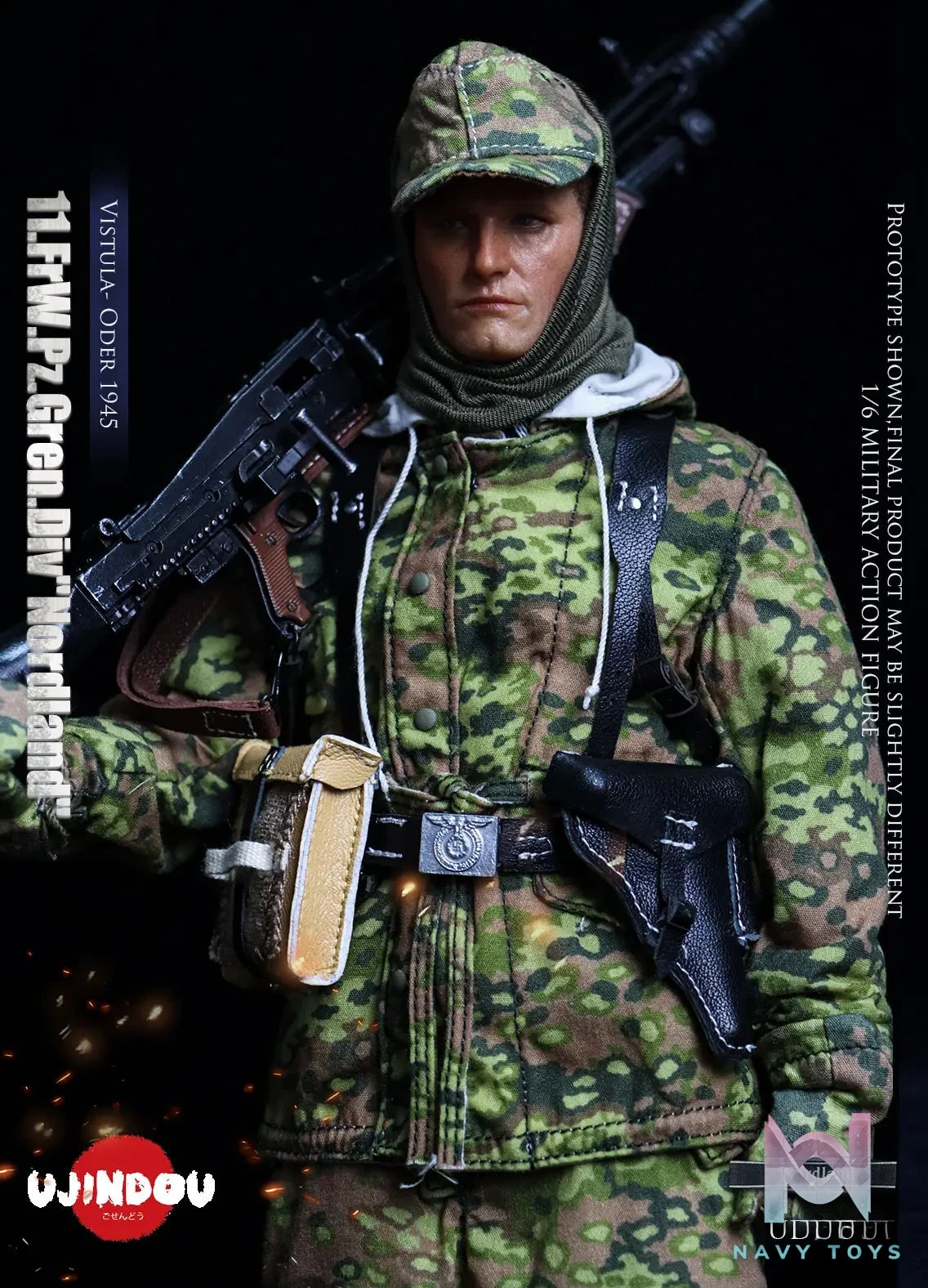 UJINDOU – 1/6 WWII 11. FrW. Pz. Gren. Div “Nordland”, Vistula – Oder 1945 UD9051 (Licensed)