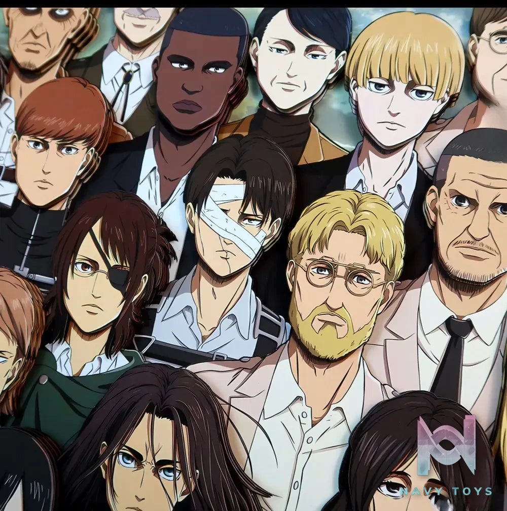 KALA HOME Studio – Attack on Titan Multiple Characters #06 Titan 3D Decorative Painting Attack on Titan