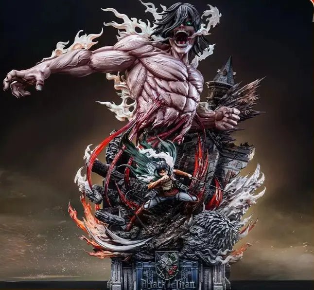 Hertz Studio - Attack on Titan 2 Eren Jaeger resin statue Navy Toys anime figure