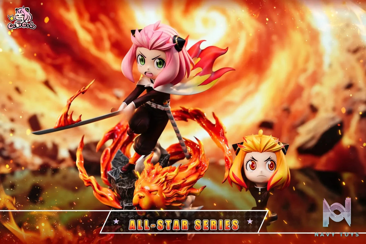 GULUGULU Studio – Anya Cosplay Demon Slayer Kyojuro Rengoku Spy x Family