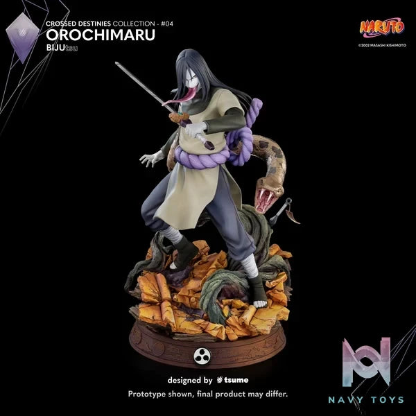 TSUME Studio - Naruto Orochimaru BIJUtsu (Licensed) resin statue Navy Toys anime figure