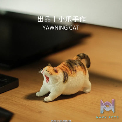 Pawprint Studio X Double One – 8cm Yawning Cat Figure (Licensed)