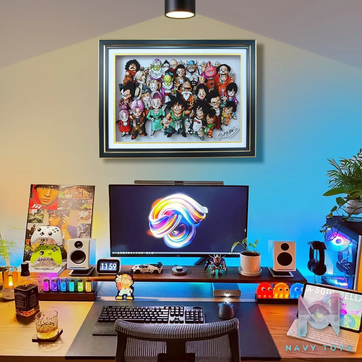 KALA HOME Studio – Dragon Ball Multiple Characters #08 3D Decorative Painting Dragon Ball