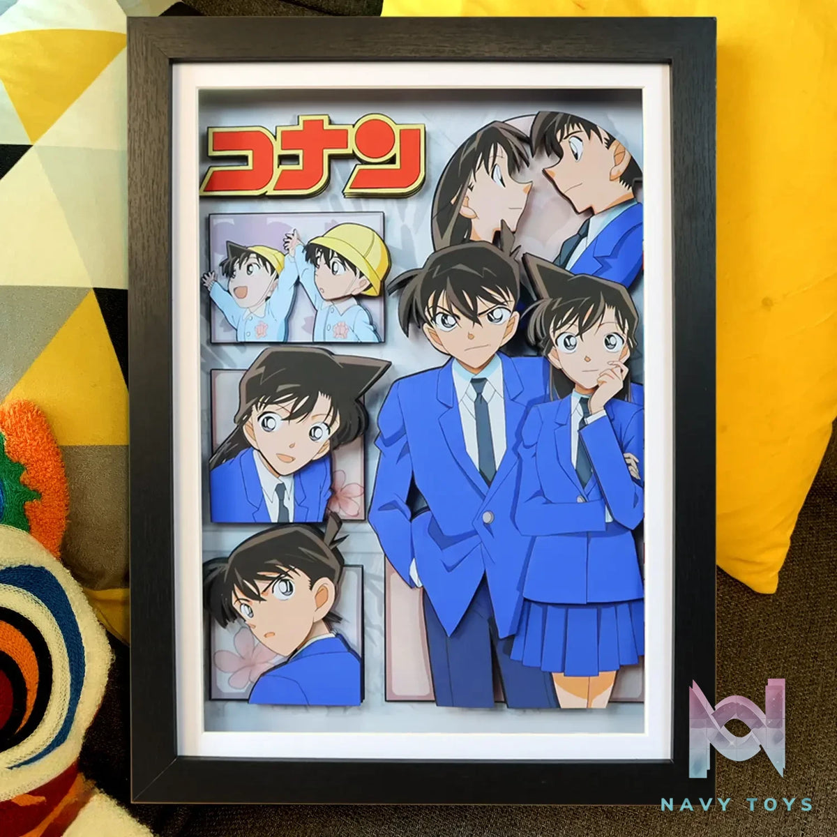 KALA HOME Studio – Shinichi Kudo X Ran Mouri 3D Decorative Painting Detective Conan