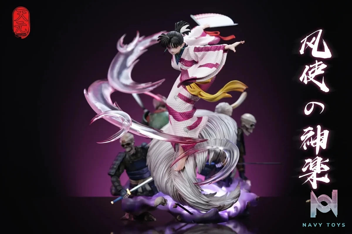 TY Studio - Inuyasha Kagura resin statue Navy Toys anime figure