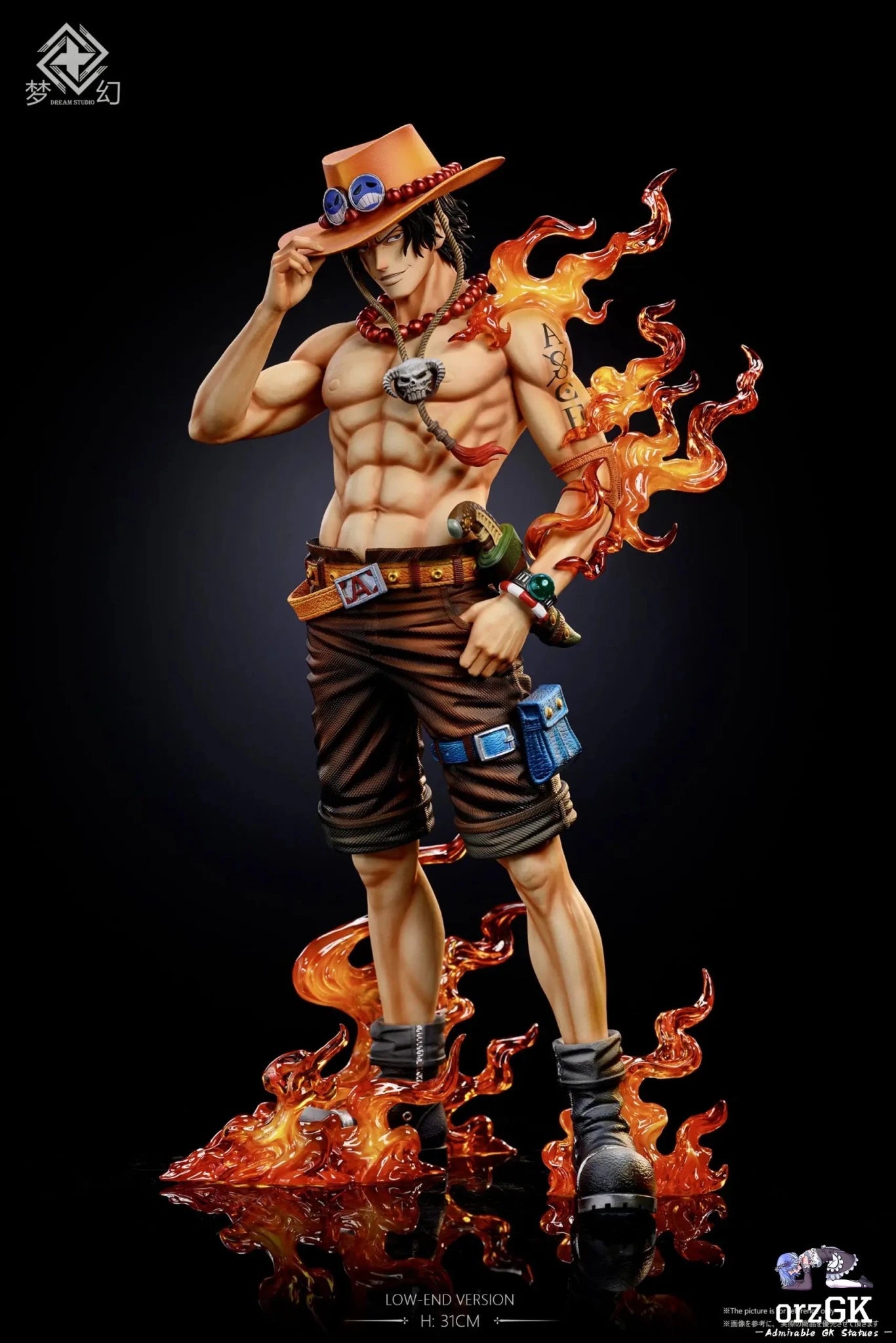 Dream Studio - One Piece Ace's hat - trick debuts resin statue Navy Toys anime figure