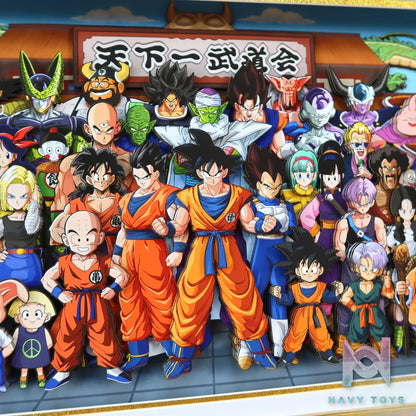 KALA HOME Studio – Dragon Ball Multiple Characters #02 3D Decorative Painting Dragon Ball