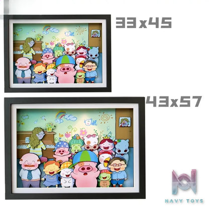 KALA HOME Studio – McDull, the Alumni Multiple Characters 3D Decorative Painting McDull, the Alumni