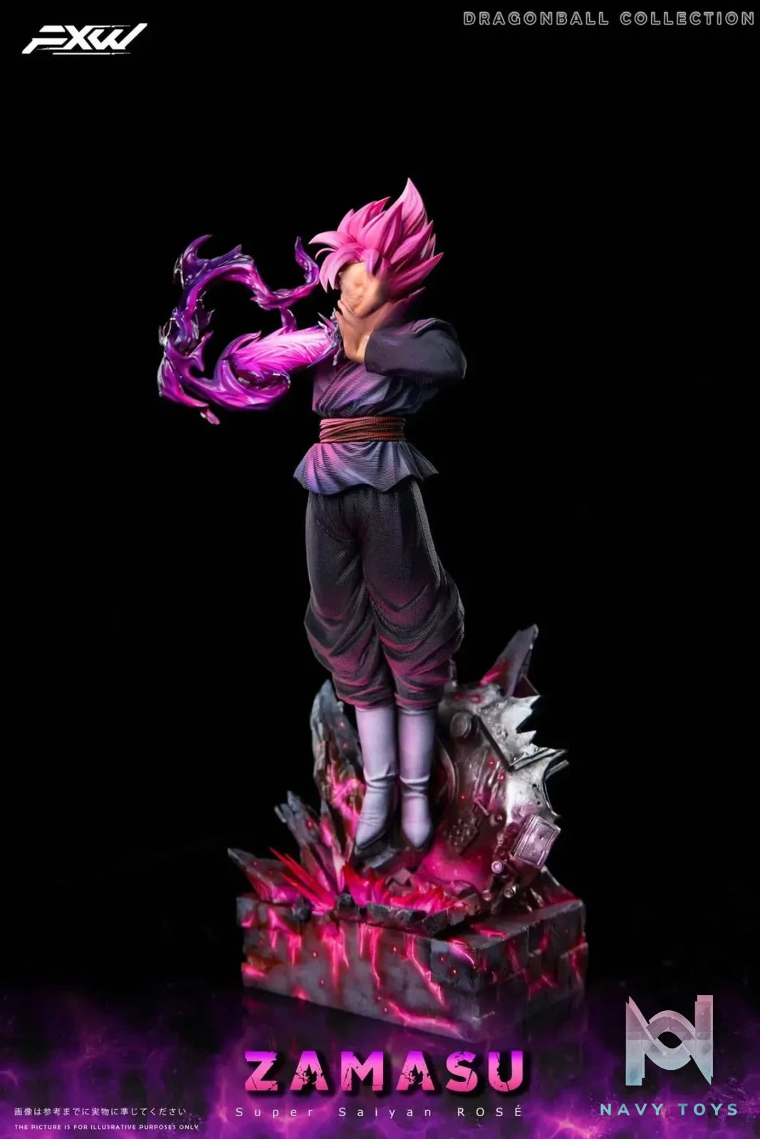 FXW Studio - Super Saiyan Rose Dragon Ball resin statue Navy Toys anime figure