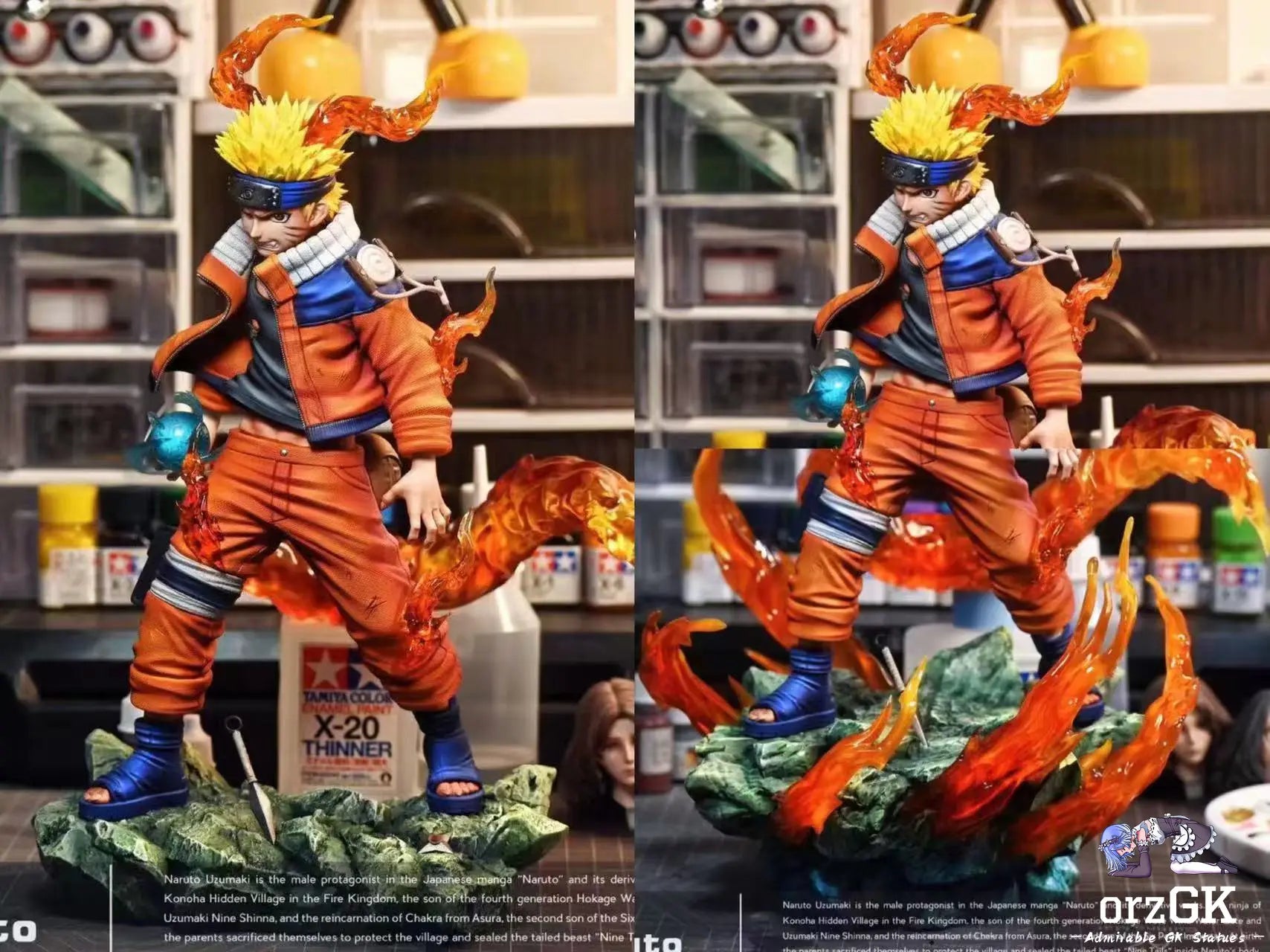 MUDDL Studio - Naruto Final Valley Battle Naruto Uzumaki resin statue Navy Toys anime figure