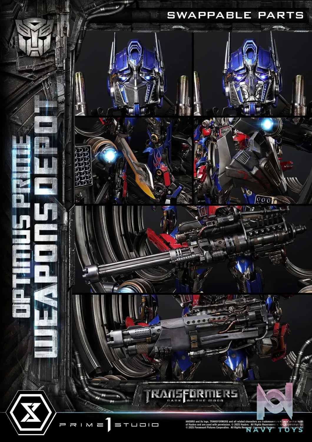 Prime 1 Studio – Museum Masterline Transformers: Dark of the Moon (Film) Optimus Prime Weapons Depot MMTFM-38 MMTFM-38S (Licensed)