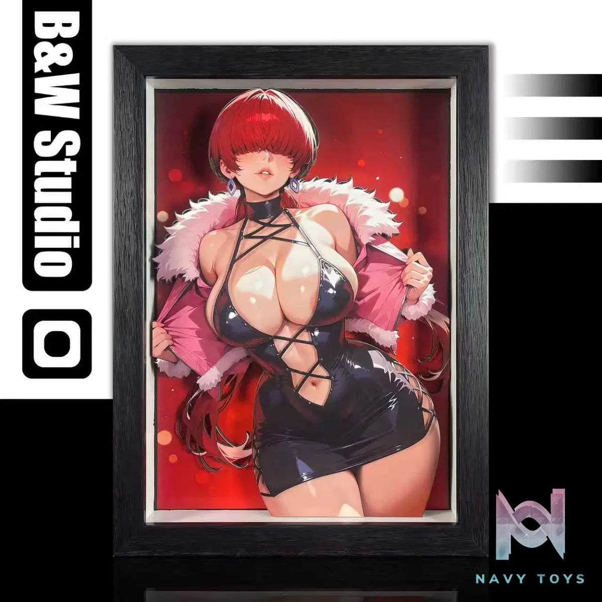 B&W Studio – King of Fighters Shermie 3D Decorative Painting