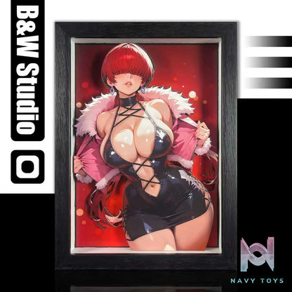 B&W Studio – King of Fighters Shermie 3D Decorative Painting