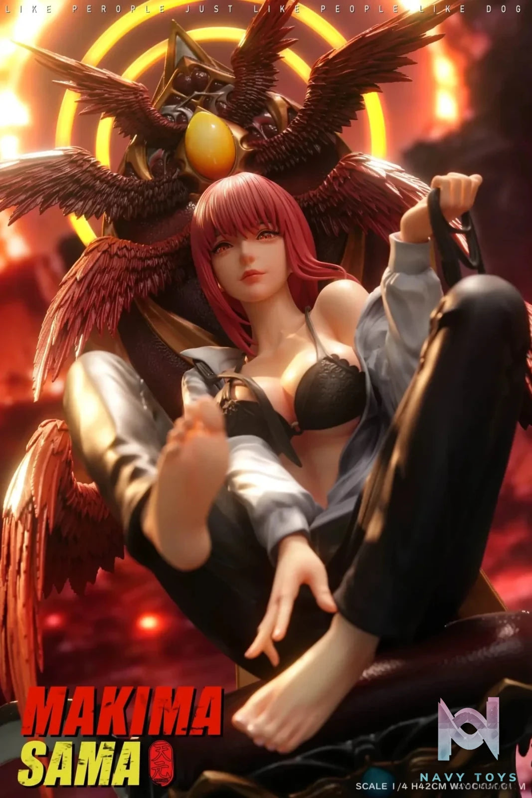TY Studio - Chainsaw Man Goddess Series Makima resin statue Navy Toys anime figure
