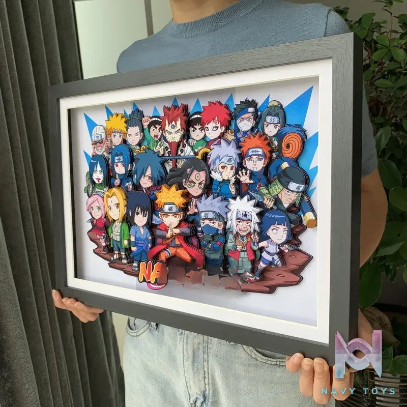 KALA HOME Studio – Naruto Multiple Characters #08 3D Decorative Painting Naruto