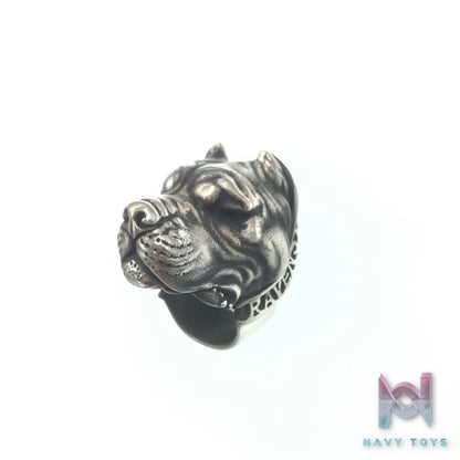 Raven Studio (silver jewelry) – Original Exclusive Design “War God” Pit Bull Ring Original