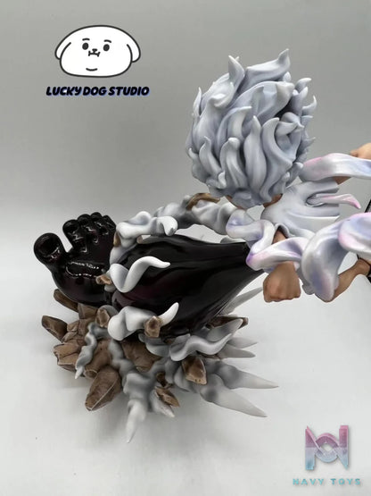 Lucky Dog Studio – One Piece Monkey D. Luffy (5 gears) ape gun + giant battle axe