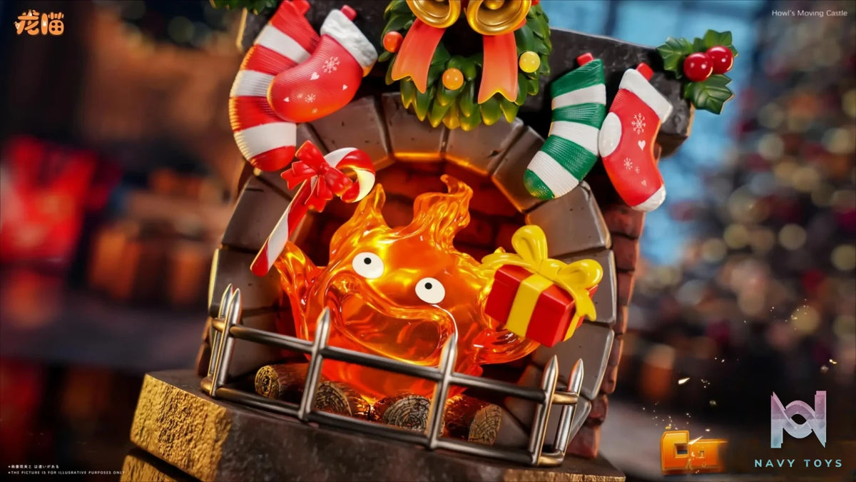 Long Miao Studio – Christmas Calcifer Howl’s Moving Castle