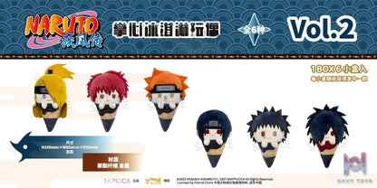 TAPIOCA – Naruto Shippuden Palm-Sized Ice Cream Plush Blind Box Vol. 1 X Vol. 2 (6 pieces / box) (Licensed)