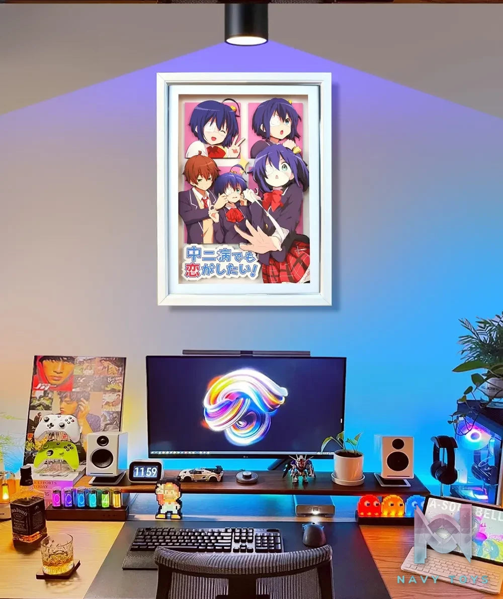 KALA HOME Studio – Takanashi Rikka X Togashi Yuta #02 3D Decorative Painting Love, Chunibyo & Other Delusions!