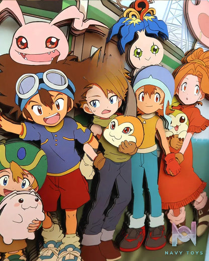 KALA HOME Studio – Digimon Multiple Characters #02 3D Decorative Painting Digimon