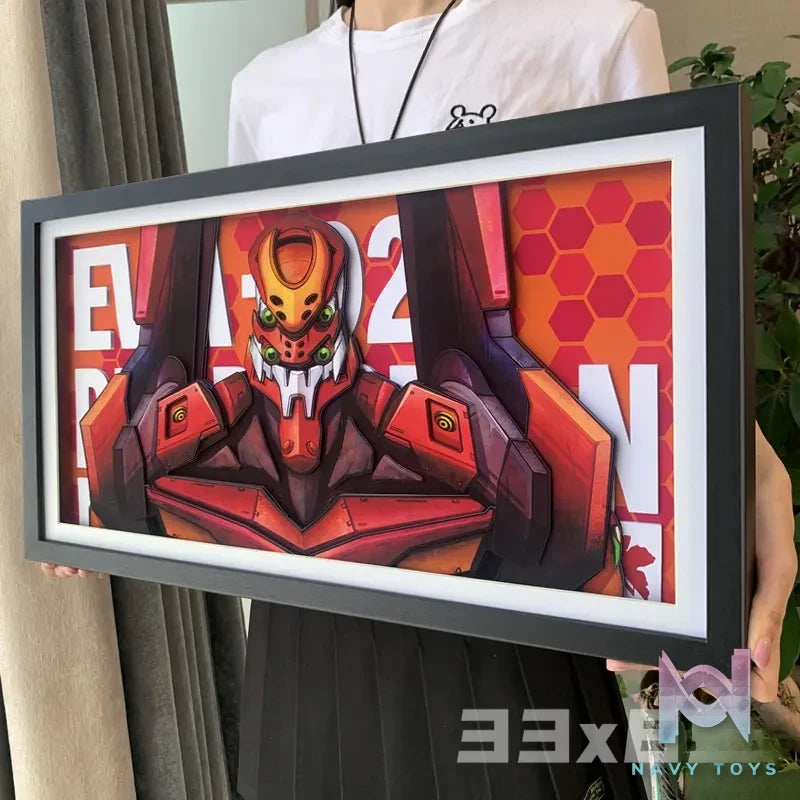 KALA HOME Studio – EVANGELION-02 3D Decorative Painting Neon Genesis Evangelion