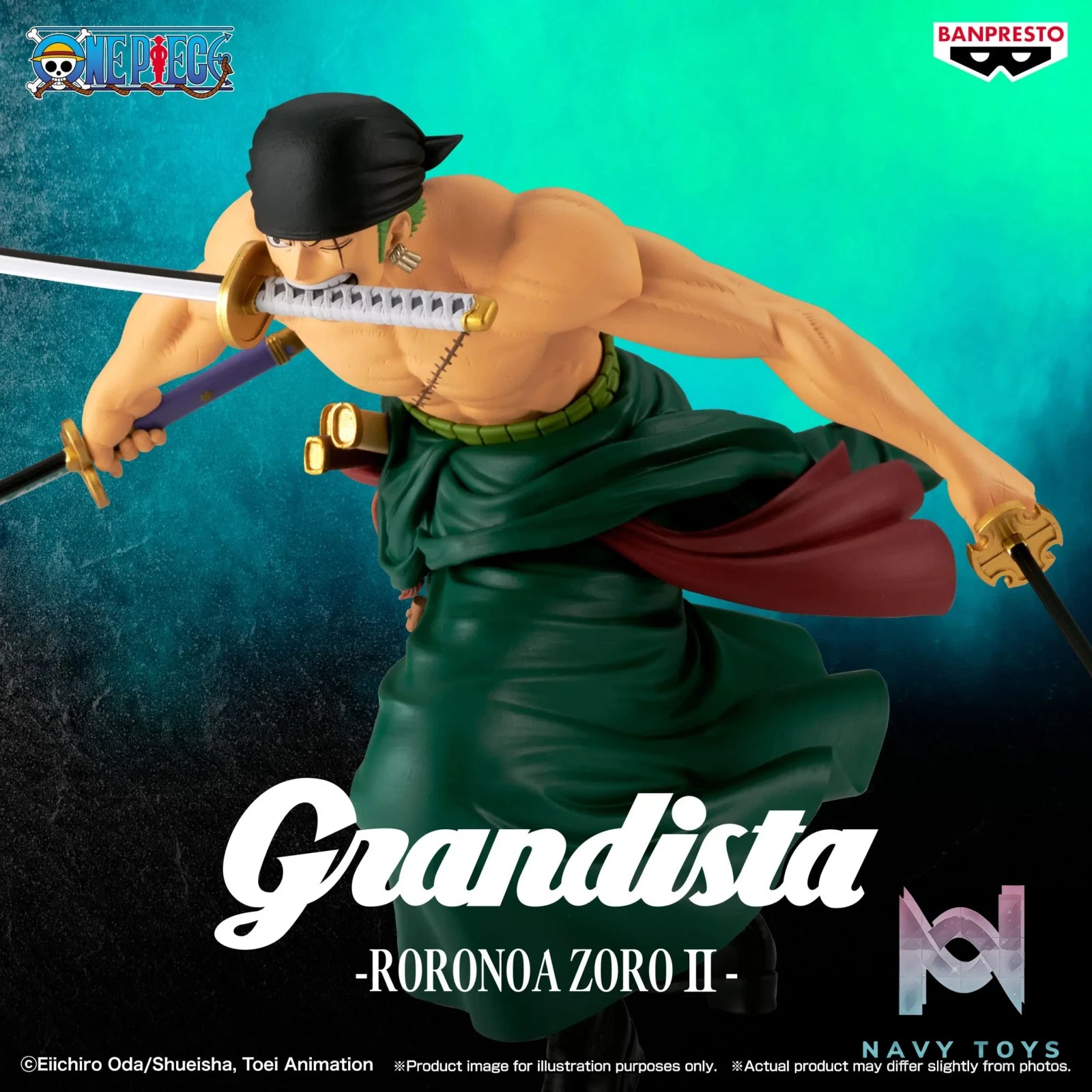 BANPRESTO – One Piece Grandista RORONOA ZORO II (Licensed)