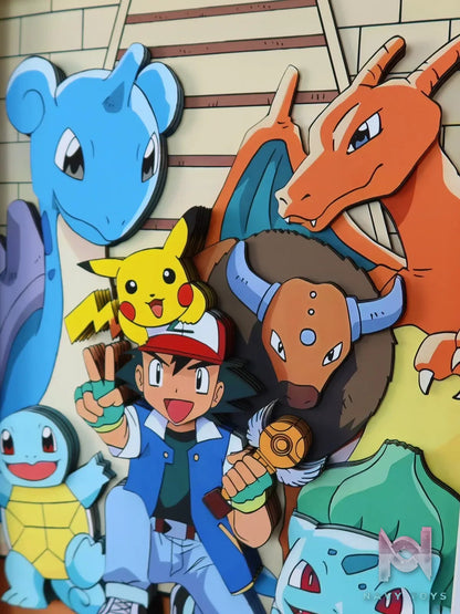 KALA HOME Studio – Pokémon Multiple Characters #12 3D Decorative Painting Pokémon