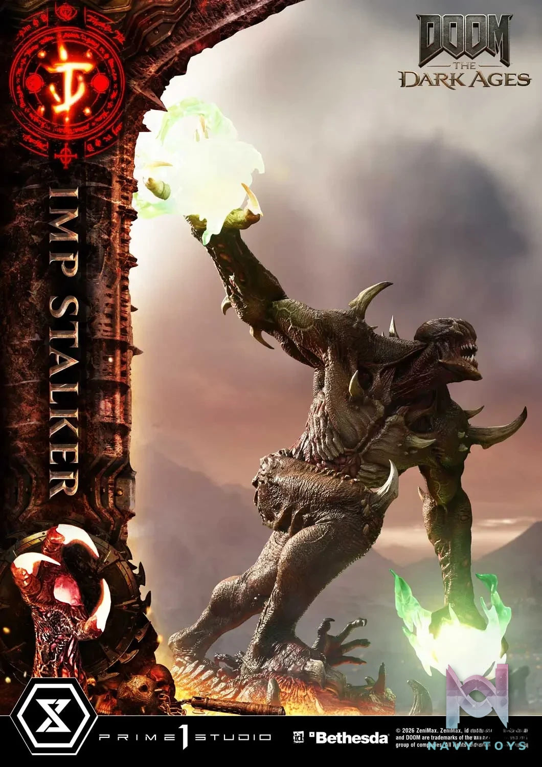 Prime 1 Studio – Ultimate Premium Masterline DOOM: The Dark Ages Imp Stalker UPMDOOM-02 UPMDOOM-02S (Licensed)