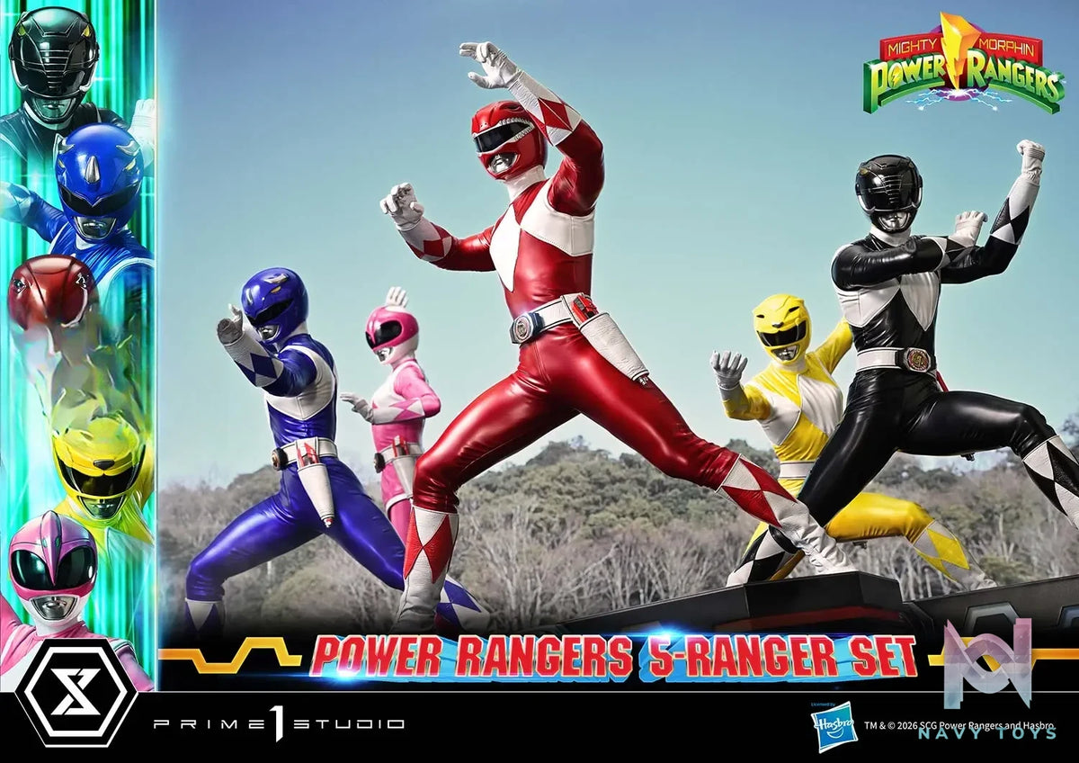 Prime 1 Studio – Premium Masterline Mighty Morphin Power Rangers Power Rangers 5-Ranger Set PMPWR-01 PMPWR-01DX PMPWR-01DXS (Licensed)