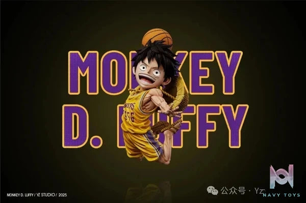Yz Studio - One Piece Purple Gold Dream Team 1st Round Purple Gold Luffy resin statue Navy Toys anime figure