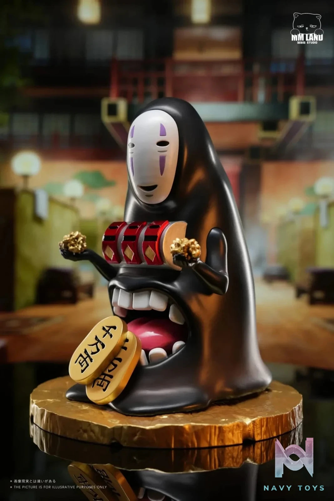 MMLAND Studio - No - Face with a Money - Spitting Machine Spirited Away resin statue Navy Toys anime figure