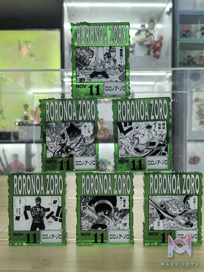 Pin Jiang Meng Qi Studio – Roronoa Zoro Birthday Card Brick One Piece