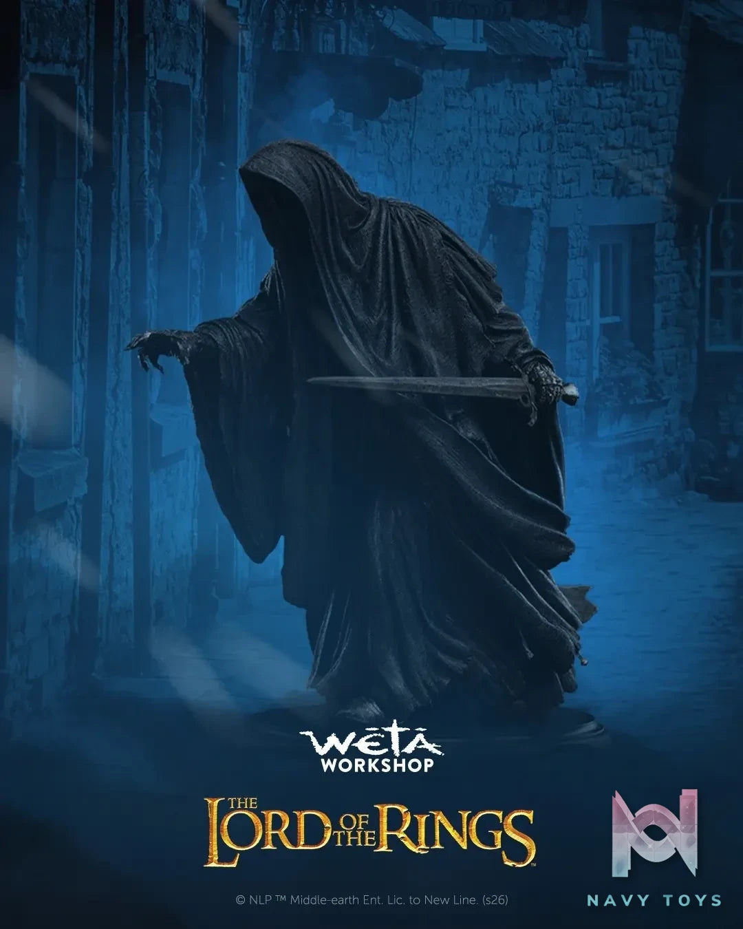 WETA Workshop Studio – The Lord of the Rings Trilogy Miniature Statue – Ringwraith at the Prancing Pony 86-01-05037 (Licensed)