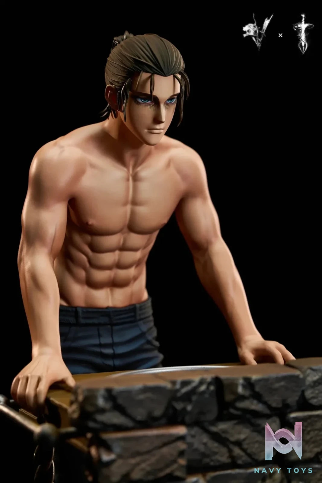 Coordinate Studio & Damocles Studio - Attack On Titan Famous Scene Series Mirror Eren resin statue Navy Toys anime figure