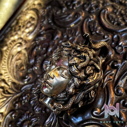 Raven Studio (silver jewelry) – Original Design 3D Medusa Head Pendant Original