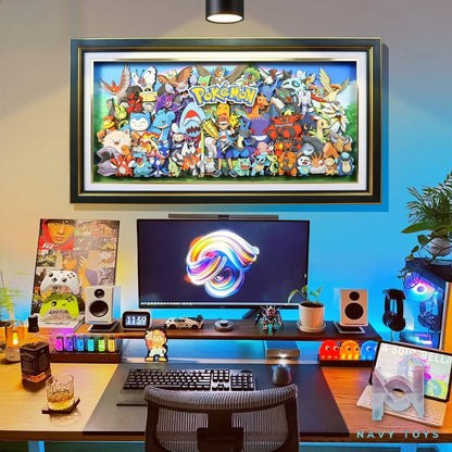 KALA HOME Studio – Pokémon Multiple Characters #01 3D Decorative Painting Pokémon