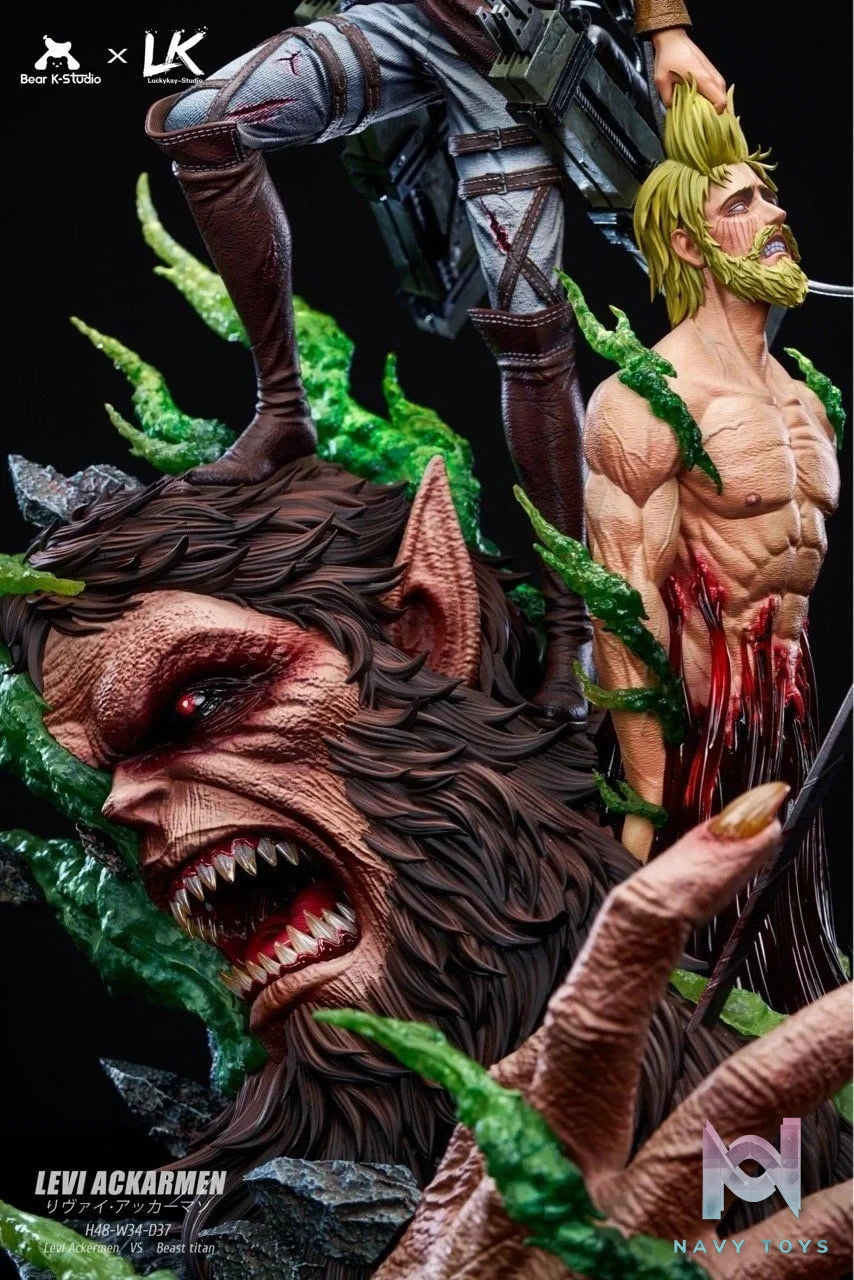 Levi Ackerman - Attack on Titan - Bear K Studio x LK Studio resin statue bear k Studio x Lk Studio anime figure