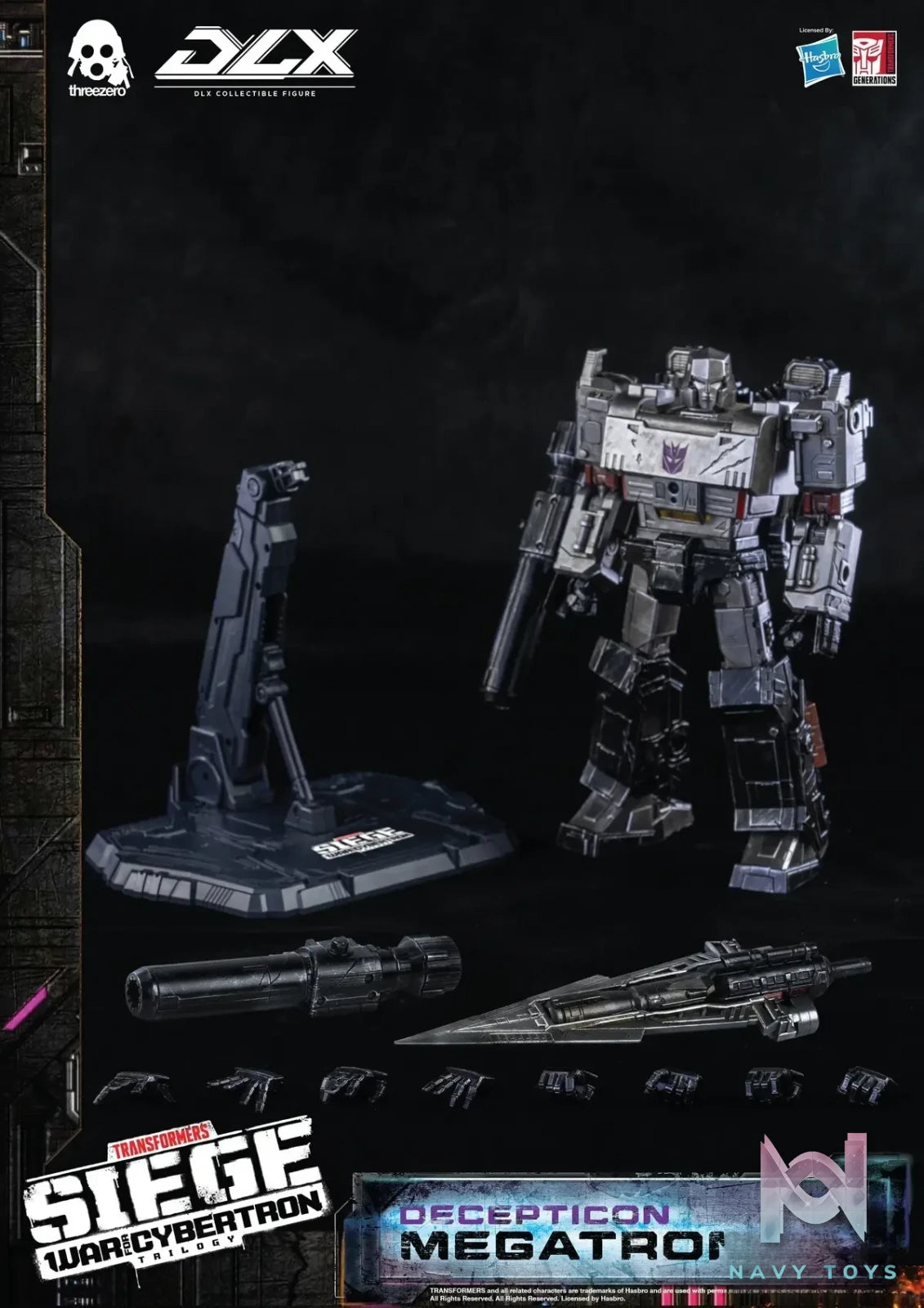 Threezero – Transformers: War for Cybertron DLX 10-inch Megatron (Licensed)