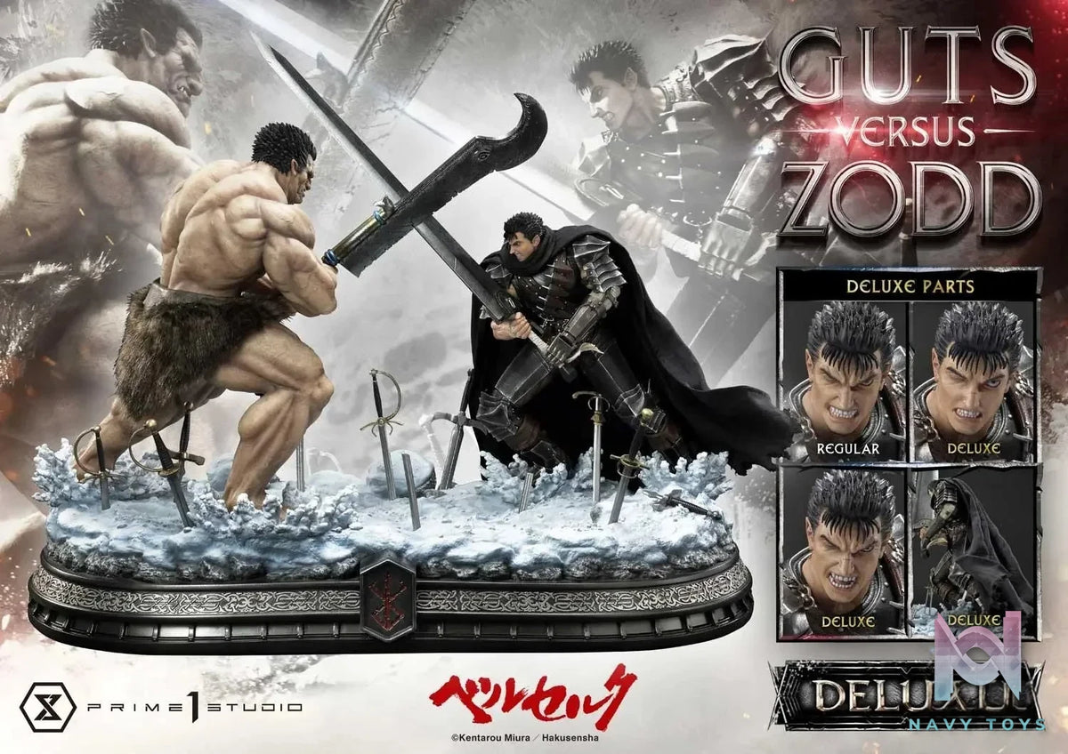 Guts versus Zodd UDMBR-01 UDMBR-01DX (Licensed) - Ultimate Diorama Masterline Berserk - Prime 1 Studio resin statue Navy Toys anime figure