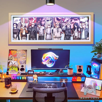 KALA HOME Studio – Attack on Titan Multiple Characters #02 Titan 3D Decorative Painting Attack on Titan