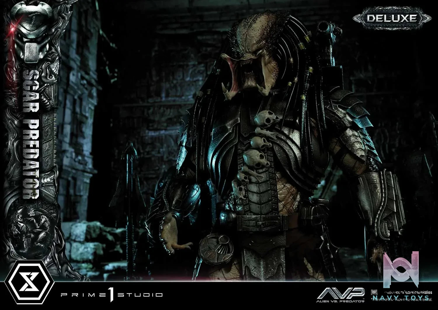 Prime 1 Studio Museum Masterline Alien vs. Predator Scar Predator MMPR-04 MMPR-04DX MMPR-04DXS