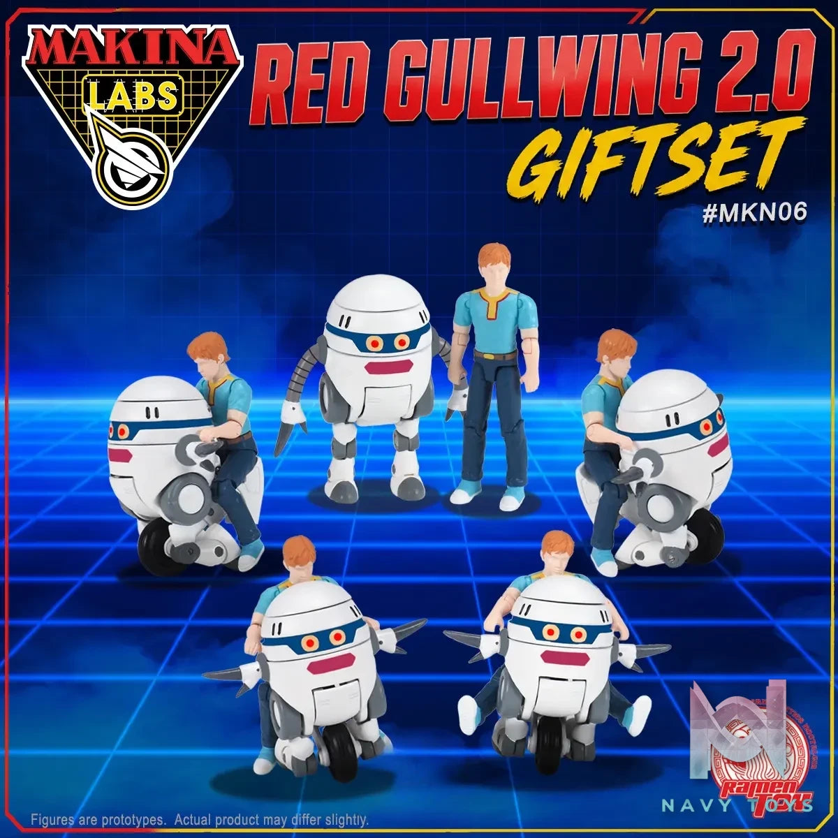 Ramen Toy – RED GULLWING 2.0 GIFTSET MKN06 (Licensed)