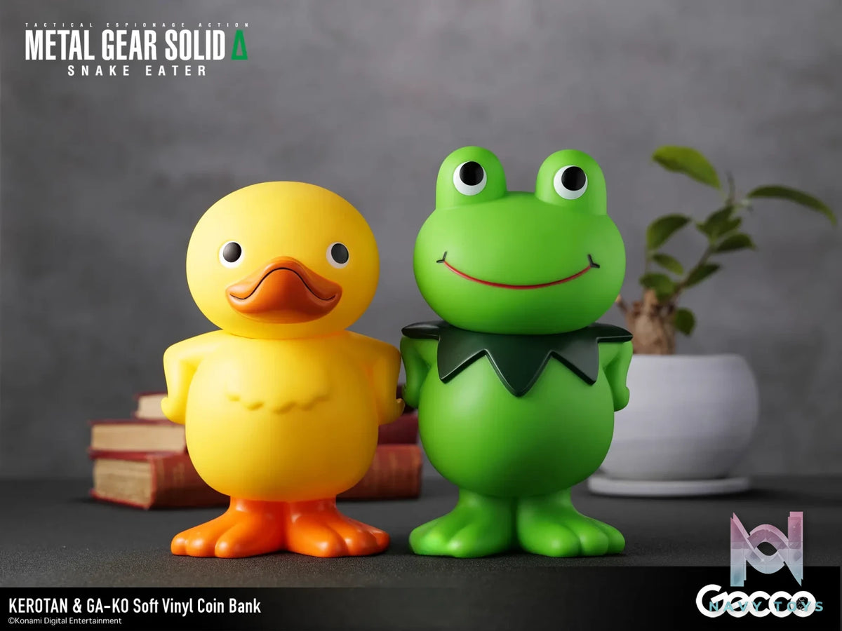 Gecco – METAL GEAR SOLID SNAKE EATER GA-KO X KEROTAN Soft Vinyl Coin Bank 46741GC 46742GC (Licensed)
